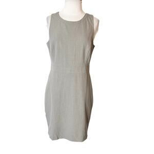 NWT J by J. Crew  Sleeveless Sheath Grey Dress sz 8 petite